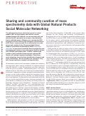 Cover page: Sharing and community curation of mass spectrometry data with Global Natural Products Social Molecular Networking