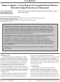 Cover page: Shone Complex: A Case Report of Congenital Heart Disease Detected Using Point-of-care Ultrasound