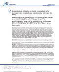 Cover page: Complications following pediatric cranioplasty after decompressive craniectomy: a multicenter retrospective study.