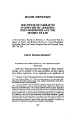 Cover page: The Power of Narrative in Empathetic Learning: Post-Modernism and the Stories of Law; A Review-Essay Based on Patricia J. Williams's The Alchemy of Race and Rights: Diary of a Law Prodessor. Cambridge, Mass. and London, England: Harvard University Press