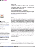 Cover page: Real-time resolution studies of the regulation of pyruvate-dependent lactate metabolism by hexokinases in single cells.