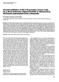 Cover page: Growth inhibition of DU-145 prostate cancer cells by a Bcl-2 antisense oligonucleotide is enhanced by N-(2-hydroxyphenyl)all-trans retinamide