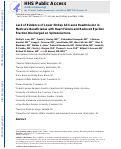 Cover page: Lack of evidence of lower 30-day all-cause readmission in Medicare beneficiaries with heart failure and reduced ejection fraction discharged on spironolactone