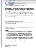 Cover page: Dysregulation in Sphingolipid Signaling Pathways is Associated With Symptoms and Functional Connectivity of Pain Processing Brain Regions in Provoked Vestibulodynia.