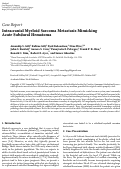 Cover page: Intracranial Myeloid Sarcoma Metastasis Mimicking Acute Subdural Hematoma