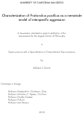 Cover page: Characterization of Pristionchus pacificus as a nematode model of interspecific aggression