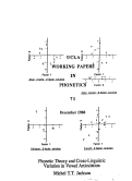 Cover page: Phonetic Theory and Cross-Linguistic Variation in Vowel Articulation