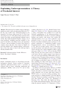 Cover page: Explaining Underrepresentation: A Theory of Precluded Interest