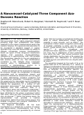 Cover page: A Nanovessel-Catalyzed Three-Component Aza-Darzens Reaction
