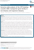 Cover page: Genome-wide analysis of the ATP-binding cassette (ABC) transporter gene family in sea lamprey and Japanese lamprey