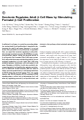 Cover page: Serotonin Regulates Adult β-Cell Mass by Stimulating Perinatal β-Cell Proliferation.