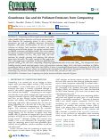 Cover page: Greenhouse Gas and Air Pollutant Emissions from Composting