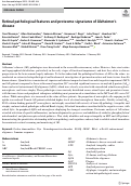 Cover page: Retinal pathological features and proteome signatures of Alzheimer’s disease