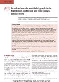 Cover page: Intravitreal vascular endothelial growth factors hypertension, proteinuria, and renal injury: a concise review.