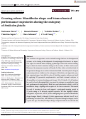 Cover page: Growing sabers: Mandibular shape and biomechanical performance trajectories during the ontogeny of
              Smilodon fatalis