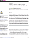 Cover page: Analysis of vibratory mode changes in symmetric and asymmetric activation of the canine larynx