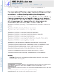 Cover page: Association of Pharmacologic Treatment of Urgency Urinary Incontinence With Sleep Quality and Daytime Sleepiness