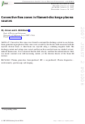 Cover page: Convective flow zones in filament-discharge plasma sources