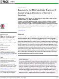 Cover page: Exposure to the BPA-Substitute Bisphenol S Causes Unique Alterations of Germline Function