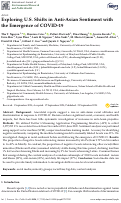 Cover page: Exploring U.S. Shifts in Anti-Asian Sentiment with the Emergence of COVID-19