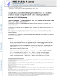 Cover page: Longitudinal evaluation of demyelinated lesions in a multiple sclerosis model using ultrashort echo time magnetization transfer (UTE-MT) imaging