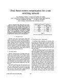 Cover page: Dual frame motion compensation for a rate switching network