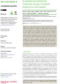 Cover page: Social behaviour mediates the microbiome response to antibiotic treatment in a wild mammal.