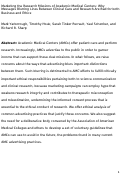 Cover page: Marketing the Research Missions of Academic Medical Centers: Why Messages Blurring Lines Between Clinical Care and Research Are Bad for both Business and Ethics