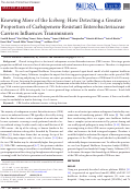 Cover page: Knowing More of the Iceberg: How Detecting a Greater Proportion of Carbapenem-Resistant Enterobacteriaceae Carriers Influences Transmission.