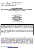 Cover page of Parenting in a Pandemic: Understanding the Challenges Faced by California Community College Students and Actionable Recommendations for Policy