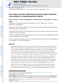 Cover page: One season of head-to-ball impact exposure alters functional connectivity in a central autonomic network