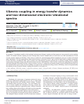 Cover page: Vibronic coupling in energy transfer dynamics and two-dimensional electronic–vibrational spectra