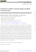 Cover page: Cumulants of multiple conserved charges and global conservation laws