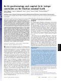 Cover page: Re-Os geochronology and coupled Os-Sr isotope constraints on the Sturtian snowball Earth.