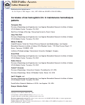 Cover page: Correlates of low hemoglobin A1c in maintenance hemodialysis patients