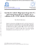 Cover page: Searches for exclusive Higgs boson decays into D ⁎ γ and Z boson decays into D 0 γ and K s 0 γ in pp collisions at s = 13 TeV with the ATLAS detector