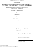 Cover page: Theoretical Studies of Molecular Structure, Dynamics, and Reactivity at Liquid Interfaces