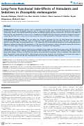 Cover page: Long-term functional side-effects of stimulants and sedatives in Drosophila melanogaster