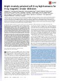 Cover page: Bright circularly polarized soft X-ray high harmonics for X-ray magnetic circular dichroism