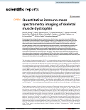 Cover page: Quantitative immuno-mass spectrometry imaging of skeletal muscle dystrophin.