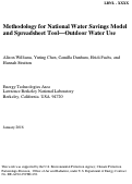 Cover page: Methodology for National Water Savings Model and Spreadsheet Tool—Outdoor Water Use: