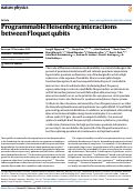 Cover page: Programmable Heisenberg interactions between Floquet qubits