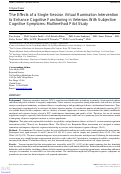 Cover page: The Effects of a Single-Session Virtual Rumination Intervention to Enhance Cognitive Functioning in Veterans With Subjective Cognitive Symptoms: Multimethod Pilot Study.