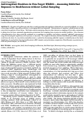 Cover page: Anticoagulant Residues in Non-Target Wildlife – Assessing Sublethal Exposure to Brodifacoum without Lethal Sampling