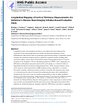 Cover page: Longitudinal Mapping of Cortical Thickness Measurements: An Alzheimer’s Disease Neuroimaging Initiative-Based Evaluation Study