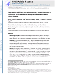 Cover page: Progression of Elderly Onset Inflammatory Bowel Diseases: A Systematic Review and Meta-Analysis of Population-Based Cohort Studies