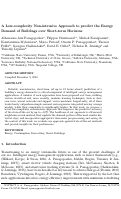 Cover page: A low-complexity non-intrusive approach to predict the energy demand of buildings over short-term horizons