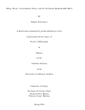 Cover page: String Theory, Chern-Simons Theory and the Fractional Quantum Hall Effect