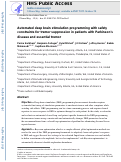 Cover page: Automated deep brain stimulation programming with safety constraints for tremor suppression in patients with Parkinson’s disease and essential tremor