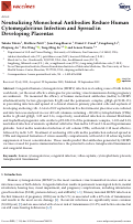 Cover page: Neutralizing Monoclonal Antibodies Reduce Human Cytomegalovirus Infection and Spread in Developing Placentas